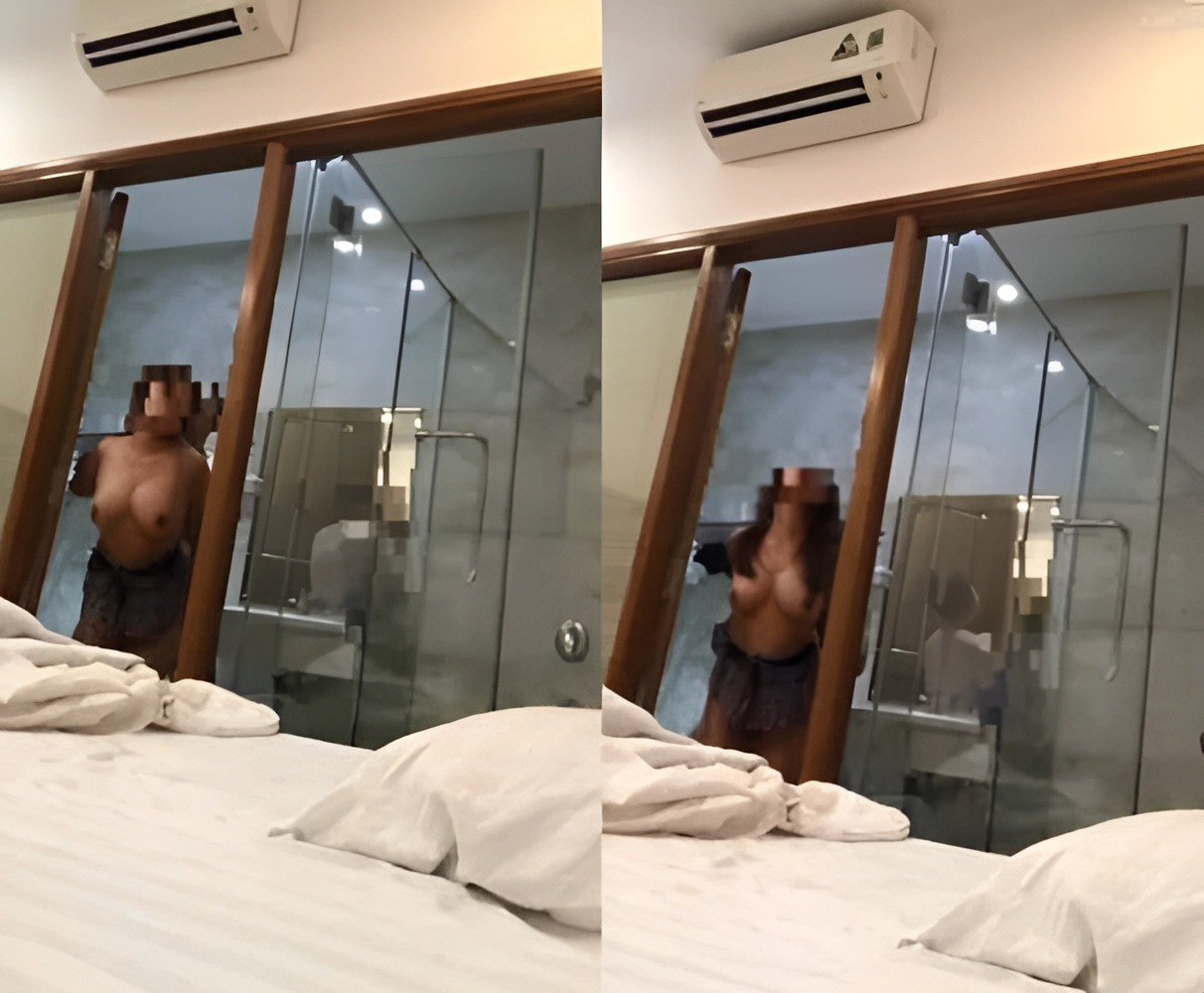 小狗女孩在浴室裡因為她太飢渴了